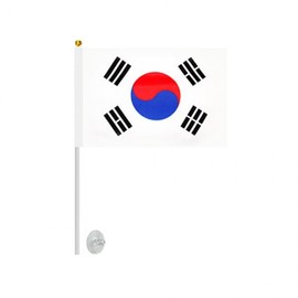 Mini Korean Flag with Suction Cup Holder for Events Mini Korean Flag (Flag Only) 63ea