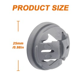 ISPINNER 20pcs 3/8 Inch Trade Size Non-Metallic Button Push-in Cable Connectors, Fits for 1/2 Inch Knockouts