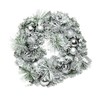 Transpac Transpac Artificial 24 in. Silver Christmas Deep Celebration Wreath