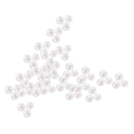 SAFIGLE 10000Pcs Pearl Nail Art Decors DIY Manicure Accessories for Creative Nail Designs Classic White Half Round Flatback Pearls for Parties and Special Events