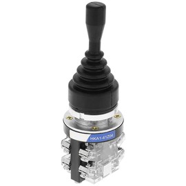 HKAI-41Z04 4-Position Joystick Switch, 4NO (Normal Open) Spring Return Probe Head Joystick Controller Replacement, for Industrial Control AC DC Circuits, Starter, Contactor, Relay