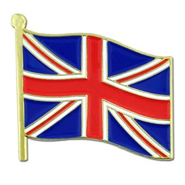 PinMart United Kingdom UK World Flag Enamel Lapel Pin 3/4''