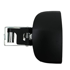 TRQ Rear Left Exterior Door Handle Black Drivers Side Compatible with 2007-2019 Toyota Tundra