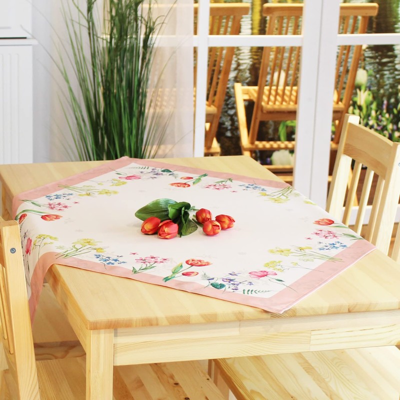 Kamaca Tablecloth Flower Meadow High-Quality Print Motif Eyecatcher in Spring