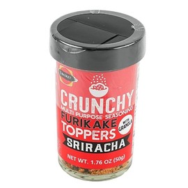 Crunchy Sriracha Flavored Furikake Rice Seasoning - Great for Popcorn, French Fries, Vegetables and more - 1.76 ounce bottle