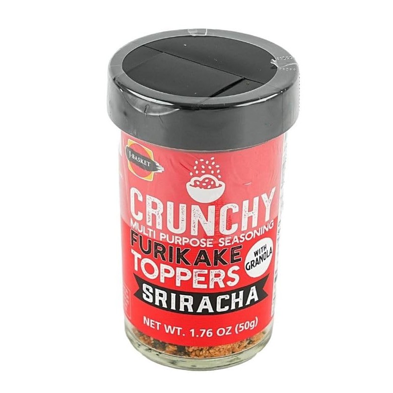 Crunchy Sriracha Flavored Furikake Rice Seasoning - Great for Popcorn,
