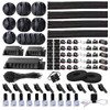 N NOROCME 192pcs Cable Management Kit Sleeve Clips Computer TV Under Desk Wire Organizer