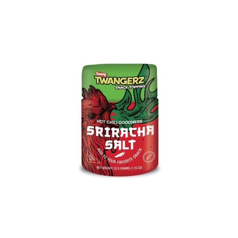 Twang Twangerz Snack Topping Sriracha Hot Chili Salt - 4pk