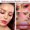 ARCHIDATE Metallic Lipsticks for Women Long-Lasting, High-Shine Metallic Finish, Smudge-Proof