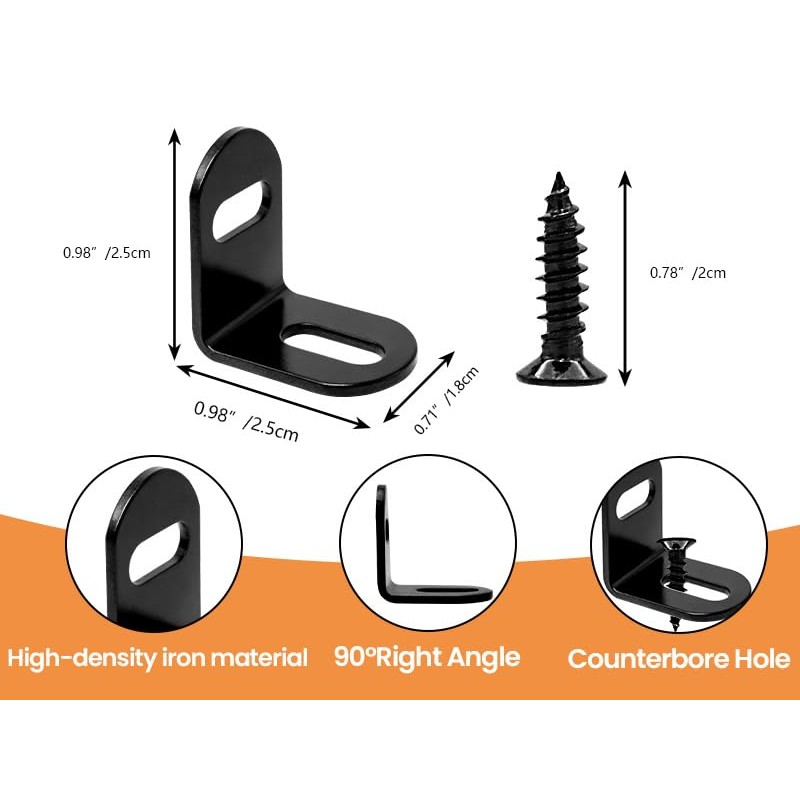 KUMGROT 20 Pcs Adjustable Wood Table Top Expansion Bracket Corner