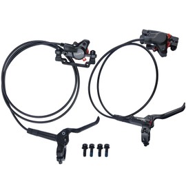 Shiman0 MT200 MTB Hydraulic Disc Brakes Set,2 Piston Left Front 800mm & Right Rear 1550mm MTB Hydraulic Brakes, Aluminum Alloy Mountain Bike Hydraulic Bicycle Disc Brake