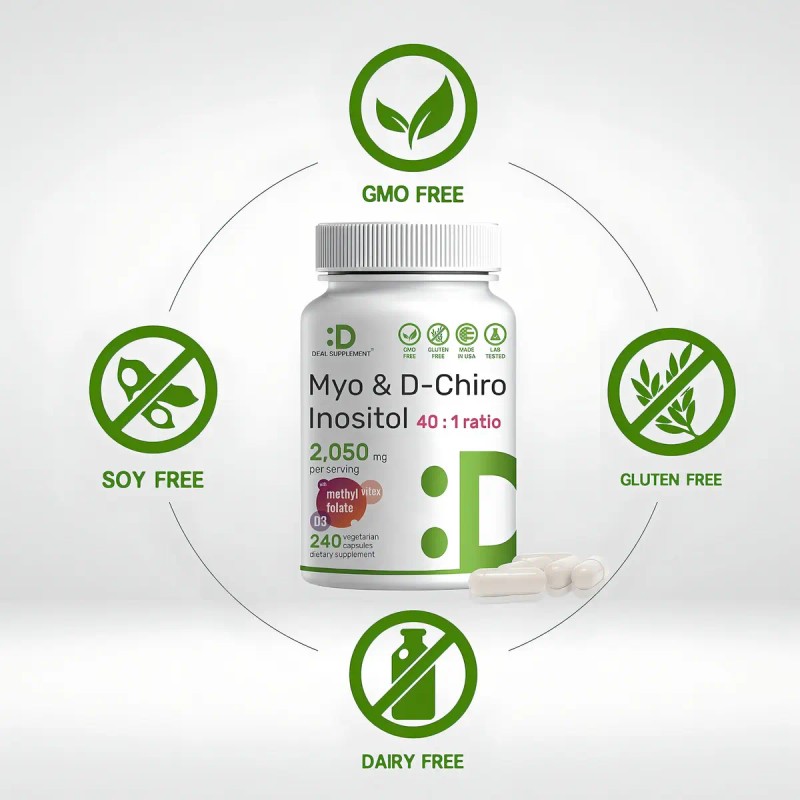 Myo & D-chiro Inositol + Folate + Vitamin D +