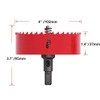 4Inch/102mm Hole Saw for Wood and Plastic,4" HSS Bi-Metal Hole