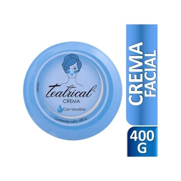 Teatrical Crema Sólida con Lanolina 400 g Hidratación Intensiva Día/Noche