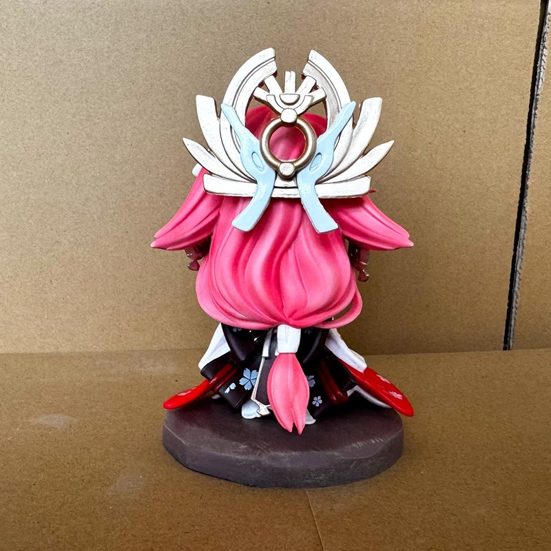 RZAHUAHU G-I Yae Miko Mini Figure 5.9inches Anime Game PVC