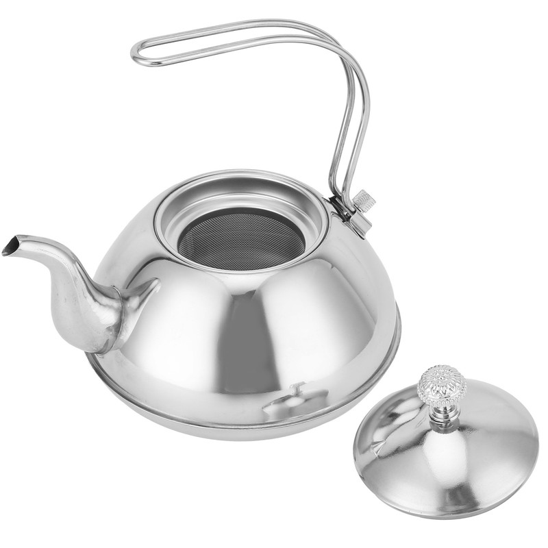 Stainless Steel Teapot with Tea Infuser Thickened NonMagnetic Kettle for