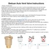 Beduan Brass 10500-VE Automatic Float Valve, 3/4" Male Thread Air