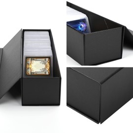 SFSOC 3Pack Trading Card Storage Box,Toploaders Storage Box,Baseball Card Storage Box,MTG deck box,Top loader Hobby Box Holds 900 Cards or 200 Top loaders