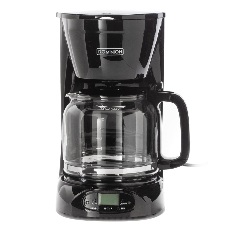 Dominion 15-Cup Deluxe Digital & Programmable Drip Coffee Maker, Auto
