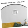 ORFOFE 9-inch Plastic Wall Clock Silent Wall Hanging Decor Clock