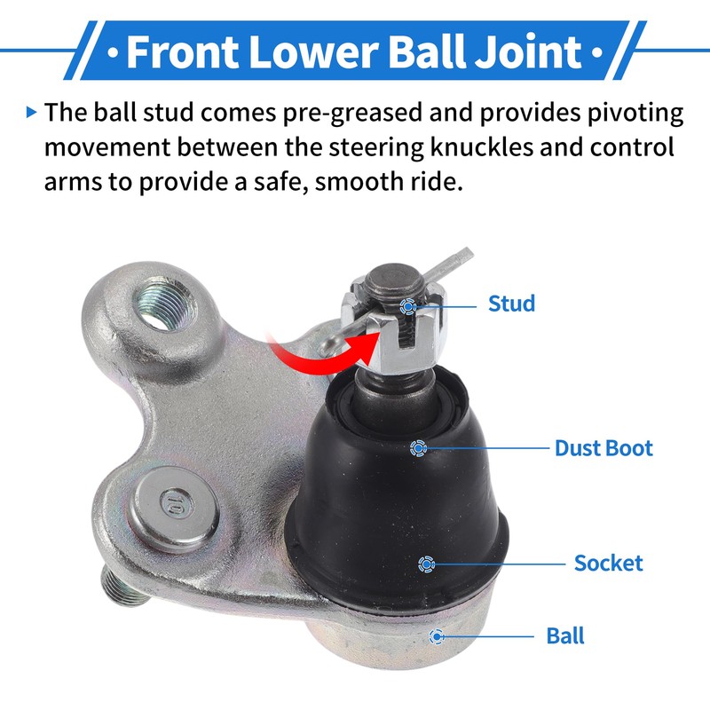 INFINAUTO 2 Pcs Front Lower Ball Joints for Honda Civic