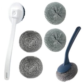 Outdoor Brush Cleaner Pack - Set of 6 Brushes for Cleaning Boat and Sink