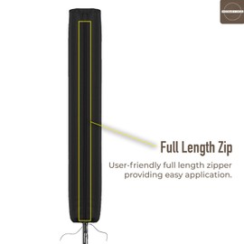 HOMIXA Rotary Washing Line Cover Heavy Duty Waterproof 600D Washing Line Cover with Zip for Brabantia - 165x16x16cm Tear-Resistant Durable Rotary Airer Cover - Weather Resistant Washing Line Cover