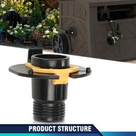 PIT66 Hose Reel Hideaway With Retainer Clip (Resin) Part Compatible with Many Suncast Model Hose Reels