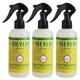 MRS. MEYER'S CLEAN DAY Room and Air Freshener Spray, Non-Aerosol Spray Bottle Infused with Essential Oils, Honeysuckle, 8 fl. oz - Pack of 3