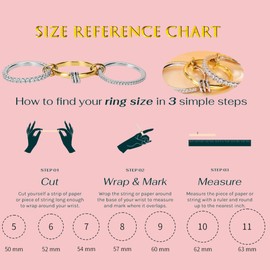 FINGCRO Gold Stackable Rings for Women Non Tarnish, 18k Gold Plated Cubic Zirconia Rings, Silver Gold Multi-link Ring Mixed Metals Stack Rings Set 5