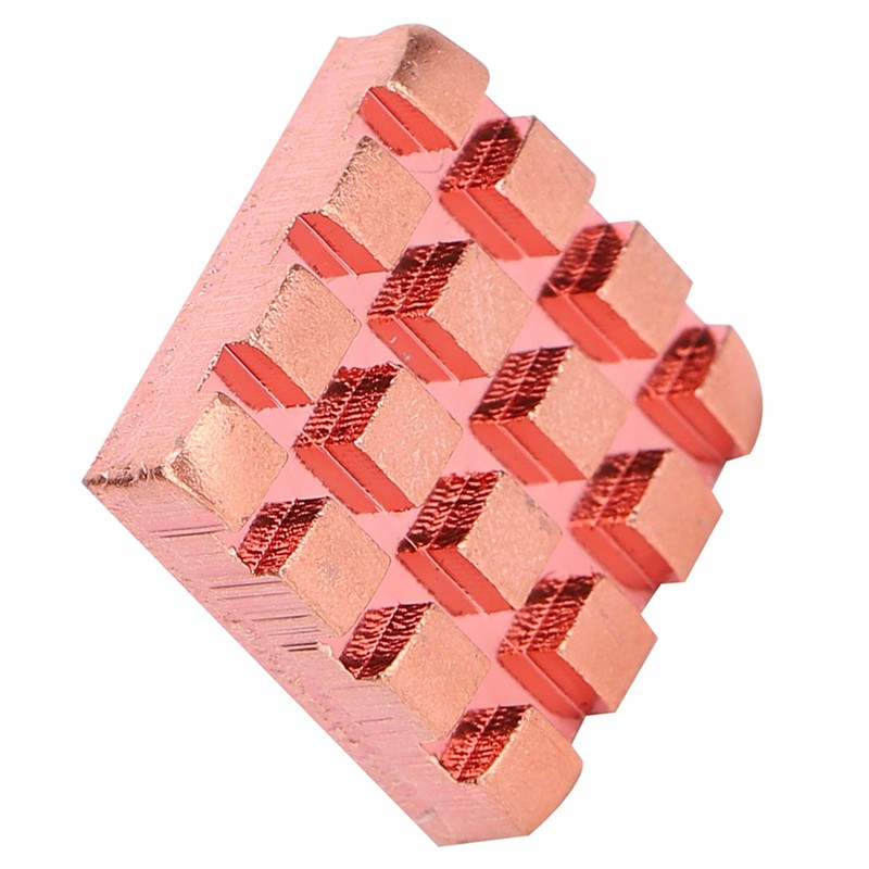 10Pcs Heat Sink Brass Mini Radiators Attach Thermal Conductive Adhesive
