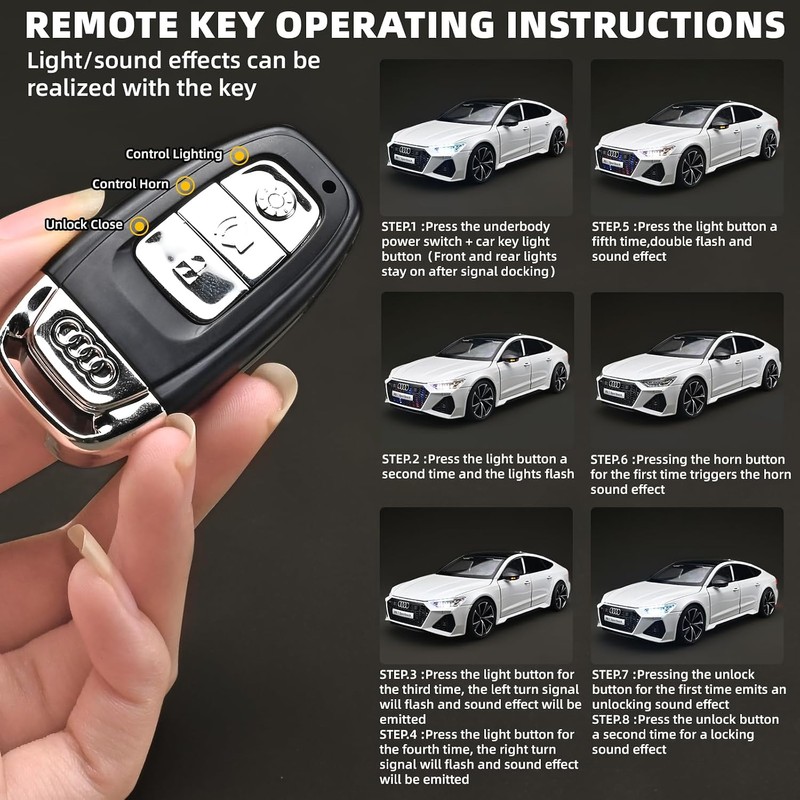 RZAPE - Kits de coche modelo para adultos 1/18 de