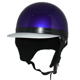ZK-180 Helmet Cork Half-Wind Half Cap (Metallic Purple) Earpads Detachable Size: Less than 22.4 - 23.6 inches (57 - 60 cm), Supports 49.2 fl oz (125 cc) or less, Cork-free so it is lightweight and