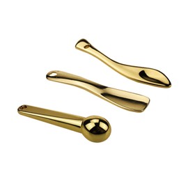 3Pcs Metal Makeup Spatula Mini Spoon and Eye Cream Massage Sticks Beauty Scoop for Facial Cosmetic Face Cream