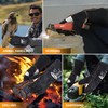 TOPDC Fireplace Gloves 14 Inches Welding Gloves Fire/Heat Resistant Leather