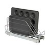 Household Essentials Glidez Multipurpose Chrome-Plated Steel Pull-Out/Slide-Out Storage Organizer for