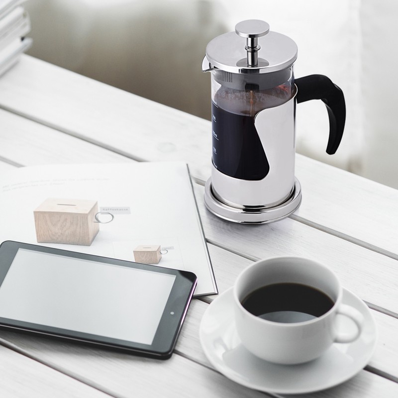 350ML 304 Stainless Steel & Glass Heat Resistant French Press