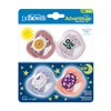 Dr. Brown's Advantage Pacifiers, Stage 1, Pink, 4-PK, Pink