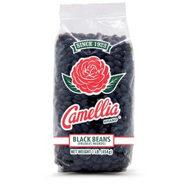Camellia Brand Dried Black Beans, 1 Pound (Pack of 2)