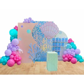 Birthday Mer Balloons Party Decoration Fish Birthday Decorations for Ocean Theme Birthday Party Supplies
