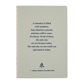 Fireside Chat Note Square (B6) Notebook, 0.2 inch (5 mm) Square, 80 Pages, Notebook Accessory