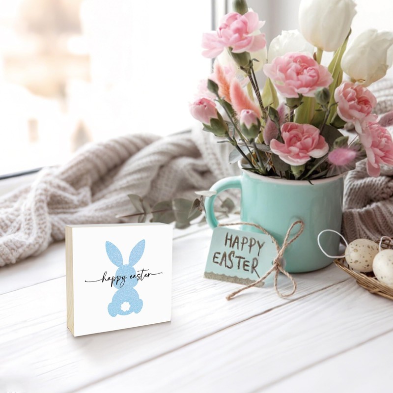 Rdtcgvss 4" X 4" Funny Easter Decor Desk Decor -