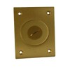 Raco 6289 1-Gang Rectangular Floor Box Cover with Threaded Plug