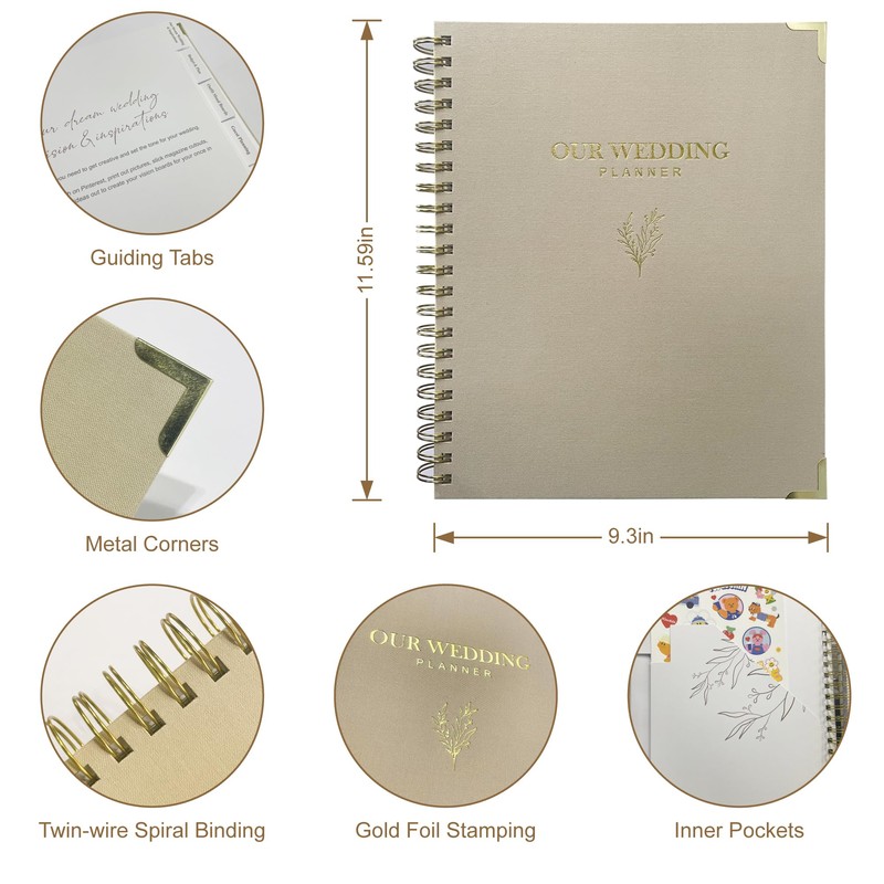 WeddingGiftsWedding Wedding Planner Book and Organizer for Bride - Elegant