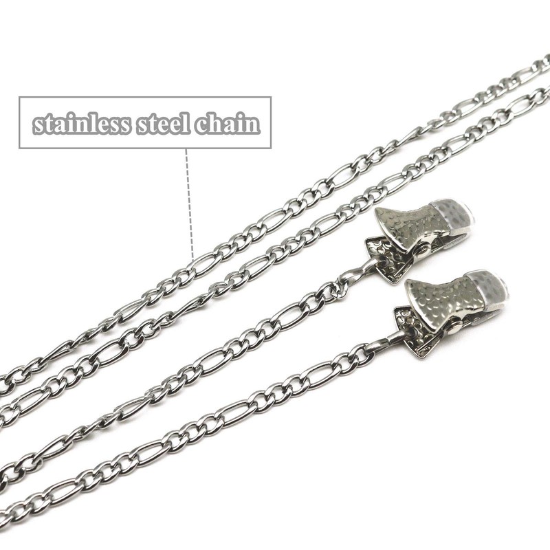 [Mimimelon] Stainless Steel Glasses Chain Glasses Glasses Strap Necklace for