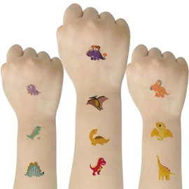 SIX VANKA (Pack of 10 Sheets) Dinosaur Waterproof Temporary Tattoo Stickers for Kids Boys and Girls, Party Favors Decorations