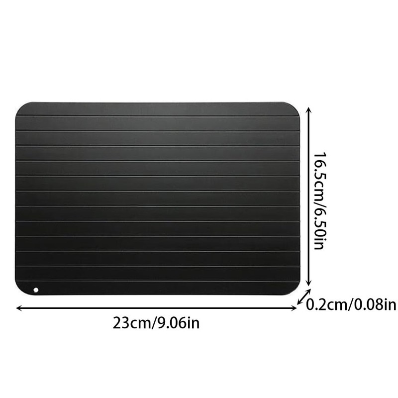 9.06×6.50‑Inch Defrosting Tray,Non‑Stick Thaw Board for Small‑Portion Food