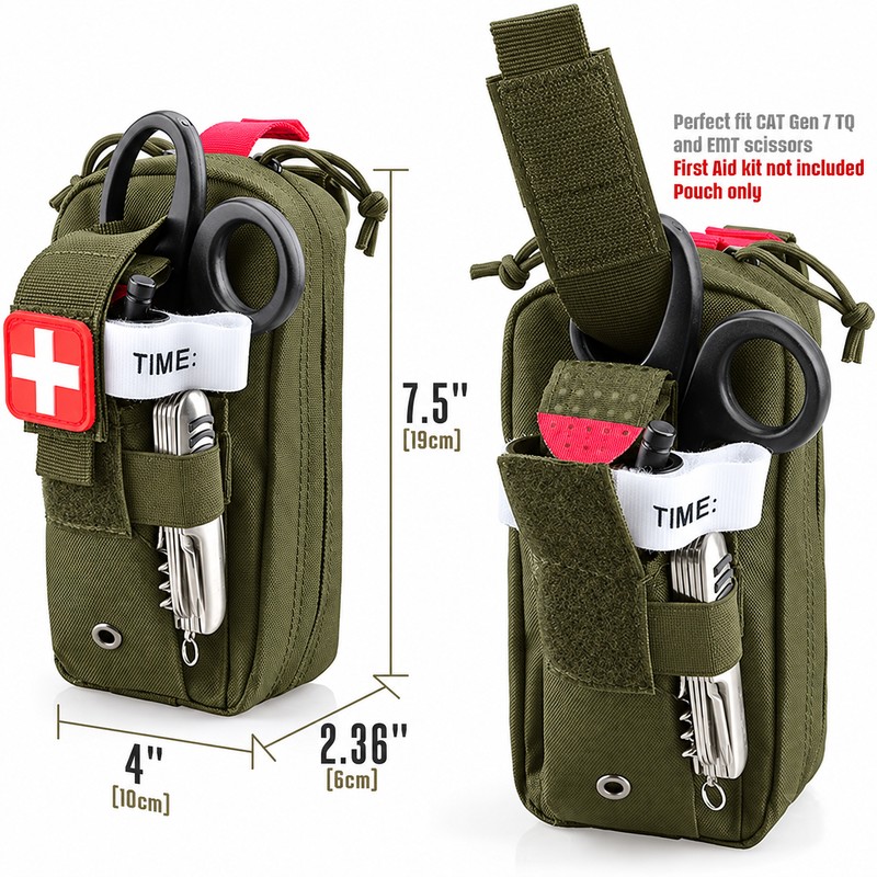 Tactical EMT First Aid Pouch Bag – Compact Emergency Medical