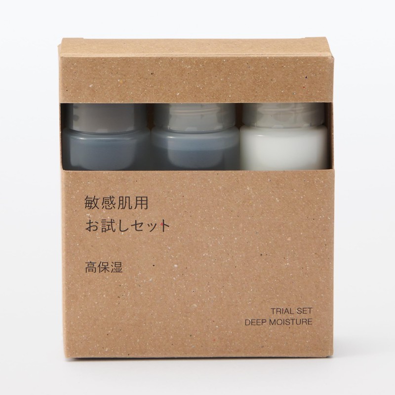 Muji 83434984 Sensitive Skin Trial Set, Fermentation Lotion, Sensitive Skin