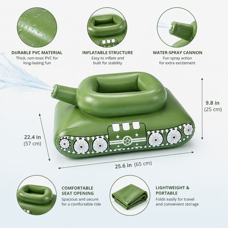 Inflatable Pool Water Sprayer Float for Summer Play – PVC